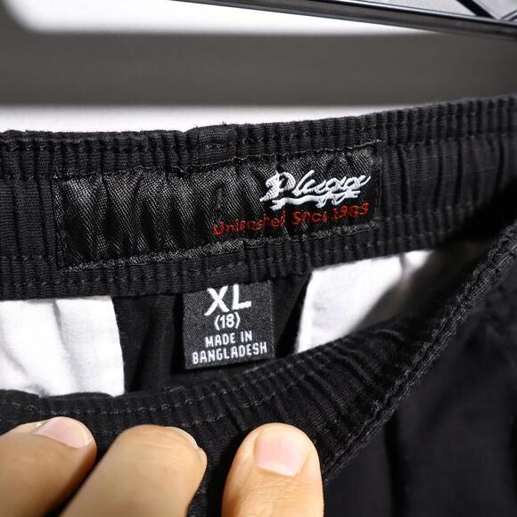 Plugg Black Pants Youth XL 18 Elastic Drawstring Ripstop Pockets - Picture 4 of 8